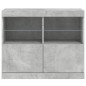 vidaXL Sideboard mit LED-Leuchten Betongrau 81x37x67 cm vidaXL Sideboard mit LED-Leuchten Betongrau 81x37x67 cm