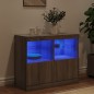 vidaXL Sideboard mit LED-Leuchten Grau Sonoma 81x37x67 cm vidaXL Sideboard mit LED-Leuchten Grau Sonoma 81x37x67 cm