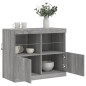 vidaXL Sideboard mit LED-Leuchten Grau Sonoma 81x37x67 cm vidaXL Sideboard mit LED-Leuchten Grau Sonoma 81x37x67 cm