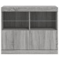 vidaXL Sideboard mit LED-Leuchten Grau Sonoma 81x37x67 cm vidaXL Sideboard mit LED-Leuchten Grau Sonoma 81x37x67 cm