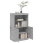 vidaXL Sideboard mit LED-Leuchten Betongrau 60,5x37x100 cm vidaXL Sideboard mit LED-Leuchten Betongrau 60,5x37x100 cm