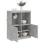 vidaXL Sideboard mit LED-Leuchten Betongrau 81x37x100 cm vidaXL Sideboard mit LED-Leuchten Betongrau 81x37x100 cm