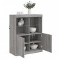 vidaXL Sideboard mit LED-Leuchten Grau Sonoma 81x37x100 cm vidaXL Sideboard mit LED-Leuchten Grau Sonoma 81x37x100 cm