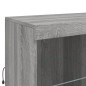 vidaXL Sideboard mit LED-Leuchten Grau Sonoma 81x37x100 cm vidaXL Sideboard mit LED-Leuchten Grau Sonoma 81x37x100 cm
