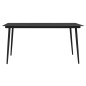 5-tlg. Garten-Essgruppe Schwarz PVC Rattan 5-tlg. Garten-Essgruppe Schwarz PVC Rattan