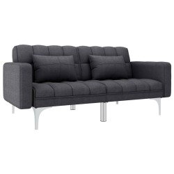 vidaXL Schlafsofa Dunkelgrau Stoff 