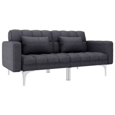 vidaXL Schlafsofa Dunkelgrau Stoff 