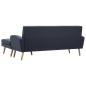 vidaXL Sofa in L-Form Stoffbezug 186 x 136 x 79 cm Dunkelgrau vidaXL Sofa in L-Form Stoffbezug 186 x 136 x 79 cm Dunkelgrau