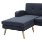vidaXL Sofa in L-Form Stoffbezug 186 x 136 x 79 cm Dunkelgrau vidaXL Sofa in L-Form Stoffbezug 186 x 136 x 79 cm Dunkelgrau