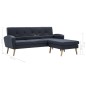 vidaXL Sofa in L-Form Stoffbezug 186 x 136 x 79 cm Dunkelgrau vidaXL Sofa in L-Form Stoffbezug 186 x 136 x 79 cm Dunkelgrau