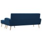 vidaXL Sofa in L-Form Stoffbezug 186 x 136 x 79 cm Blau vidaXL Sofa in L-Form Stoffbezug 186 x 136 x 79 cm Blau