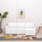 vidaXL 3-Sitzer Schlafsofa Modular Weiß Kunstleder vidaXL 3-Sitzer Schlafsofa Modular Weiß Kunstleder