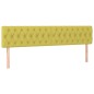 vidaXL Boxspringbett mit Matratze Grün 200x200 cm Stoff vidaXL Boxspringbett mit Matratze Grün 200x200 cm Stoff
