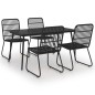 vidaXL 5-tlg. Garten-Essgruppe Poly Rattan und Glas vidaXL 5-tlg. Garten-Essgruppe Poly Rattan und Glas