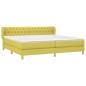 vidaXL Boxspringbett mit Matratze Grün 200x200 cm Stoff vidaXL Boxspringbett mit Matratze Grün 200x200 cm Stoff