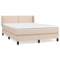 vidaXL Boxspringbett Matratze Cappuccino-Braun 140x190cm Kunstleder vidaXL Boxspringbett Matratze Cappuccino-Braun 140x190cm Kunstleder