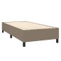 vidaXL Boxspringbett mit Matratze & LED Taupe 90x190 cm Stoff vidaXL Boxspringbett mit Matratze & LED Taupe 90x190 cm Stoff