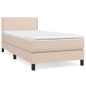 vidaXL Boxspringbett mit Matratze Cappuccino-Braun 80x200cm Kunstleder vidaXL Boxspringbett mit Matratze Cappuccino-Braun 80x200cm Kunstleder