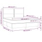 vidaXL Boxspringbett mit Matratze Dunkelgrau 160x200 cm Samt vidaXL Boxspringbett mit Matratze Dunkelgrau 160x200 cm Samt