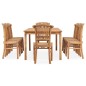 vidaXL 9-tlg. Garten-Essgruppe Massivholz Teak vidaXL 9-tlg. Garten-Essgruppe Massivholz Teak