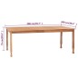 vidaXL 9-tlg. Garten-Essgruppe Massivholz Teak vidaXL 9-tlg. Garten-Essgruppe Massivholz Teak