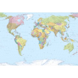 Komar Fotowandbild World Map XXL 368×248 cm XXL4-038 