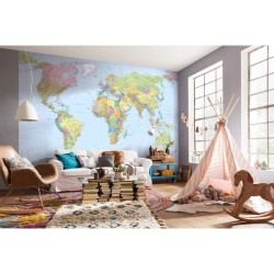 Komar Fotowandbild World Map XXL 368×248 cm XXL4-038 