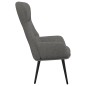 vidaXL Relaxsessel mit Hocker Hellgrau Stoff vidaXL Relaxsessel mit Hocker Hellgrau Stoff