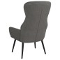 vidaXL Relaxsessel mit Hocker Hellgrau Stoff vidaXL Relaxsessel mit Hocker Hellgrau Stoff