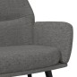 vidaXL Relaxsessel mit Hocker Hellgrau Stoff vidaXL Relaxsessel mit Hocker Hellgrau Stoff