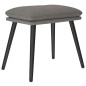 vidaXL Relaxsessel mit Hocker Hellgrau Stoff vidaXL Relaxsessel mit Hocker Hellgrau Stoff