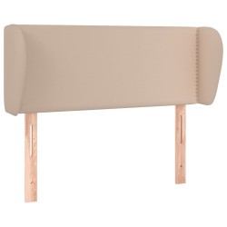vidaXL Kopfteil mit Ohren Cappuccino-Braun 83x23x78/88 cm Kunstleder