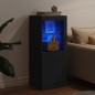 vidaXL Sideboard mit LED-Leuchten Schwarz 41x37x100 cm vidaXL Sideboard mit LED-Leuchten Schwarz 41x37x100 cm