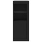 vidaXL Sideboard mit LED-Leuchten Schwarz 41x37x100 cm vidaXL Sideboard mit LED-Leuchten Schwarz 41x37x100 cm