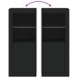 vidaXL Sideboard mit LED-Leuchten Schwarz 41x37x100 cm vidaXL Sideboard mit LED-Leuchten Schwarz 41x37x100 cm