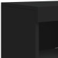 vidaXL Sideboard mit LED-Leuchten Schwarz 41x37x100 cm vidaXL Sideboard mit LED-Leuchten Schwarz 41x37x100 cm