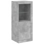vidaXL Sideboard mit LED-Leuchten Betongrau 41x37x100 cm vidaXL Sideboard mit LED-Leuchten Betongrau 41x37x100 cm
