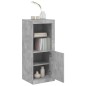 vidaXL Sideboard mit LED-Leuchten Betongrau 41x37x100 cm vidaXL Sideboard mit LED-Leuchten Betongrau 41x37x100 cm
