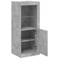 vidaXL Sideboard mit LED-Leuchten Betongrau 41x37x100 cm vidaXL Sideboard mit LED-Leuchten Betongrau 41x37x100 cm