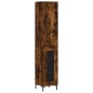 Highboard Räuchereiche 34,5x34x180 cm Holzwerkstoff Highboard Räuchereiche 34,5x34x180 cm Holzwerkstoff