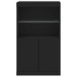 vidaXL Sideboard mit LED-Leuchten Schwarz 60,5x37x100 cm vidaXL Sideboard mit LED-Leuchten Schwarz 60,5x37x100 cm