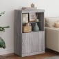 vidaXL Sideboard mit LED-Leuchten Grau Sonoma 60,5x37x100 cm vidaXL Sideboard mit LED-Leuchten Grau Sonoma 60,5x37x100 cm