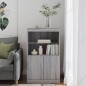 vidaXL Sideboard mit LED-Leuchten Grau Sonoma 60,5x37x100 cm vidaXL Sideboard mit LED-Leuchten Grau Sonoma 60,5x37x100 cm