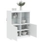 vidaXL Sideboard mit LED-Leuchten Weiß 81x37x100 cm vidaXL Sideboard mit LED-Leuchten Weiß 81x37x100 cm