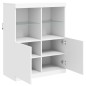 vidaXL Sideboard mit LED-Leuchten Weiß 81x37x100 cm vidaXL Sideboard mit LED-Leuchten Weiß 81x37x100 cm