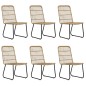 7-tlg. Garten-Essgruppe Poly Rattan und Glas 7-tlg. Garten-Essgruppe Poly Rattan und Glas