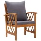 vidaXL 5-tlg. Garten-Lounge-Set mit Auflagen Massivholz Akazie vidaXL 5-tlg. Garten-Lounge-Set mit Auflagen Massivholz Akazie