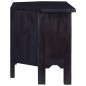 vidaXL TV-Schrank Hellschwarz 100x40x45 cm Massivholz Mahagoni vidaXL TV-Schrank Hellschwarz 100x40x45 cm Massivholz Mahagoni
