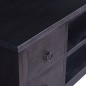 vidaXL TV-Schrank Hellschwarz 100x40x45 cm Massivholz Mahagoni vidaXL TV-Schrank Hellschwarz 100x40x45 cm Massivholz Mahagoni