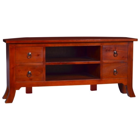 vidaXL TV-Schrank Klassisches Braun 100x40x45 cm Massivholz Mahagoni